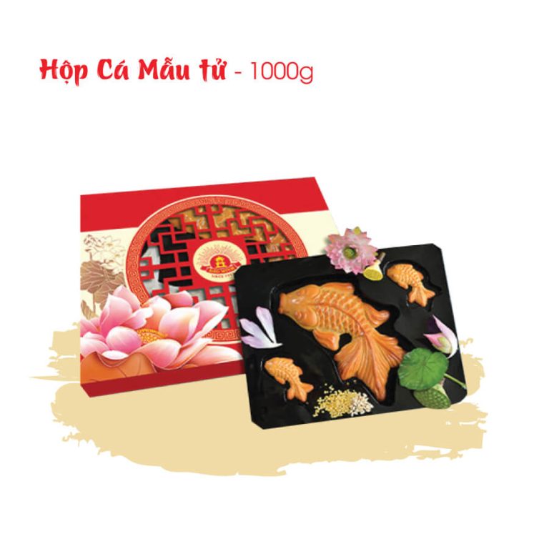 Hộp bánh Trung thu thiếu nhi Bảo Minh hình Cá Mẫu Tử
